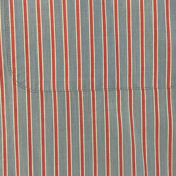 Peter Millar Seaside Collection LS Button Up Shirt Stripes Blue & Pink XL Men - Picture 5 of 8